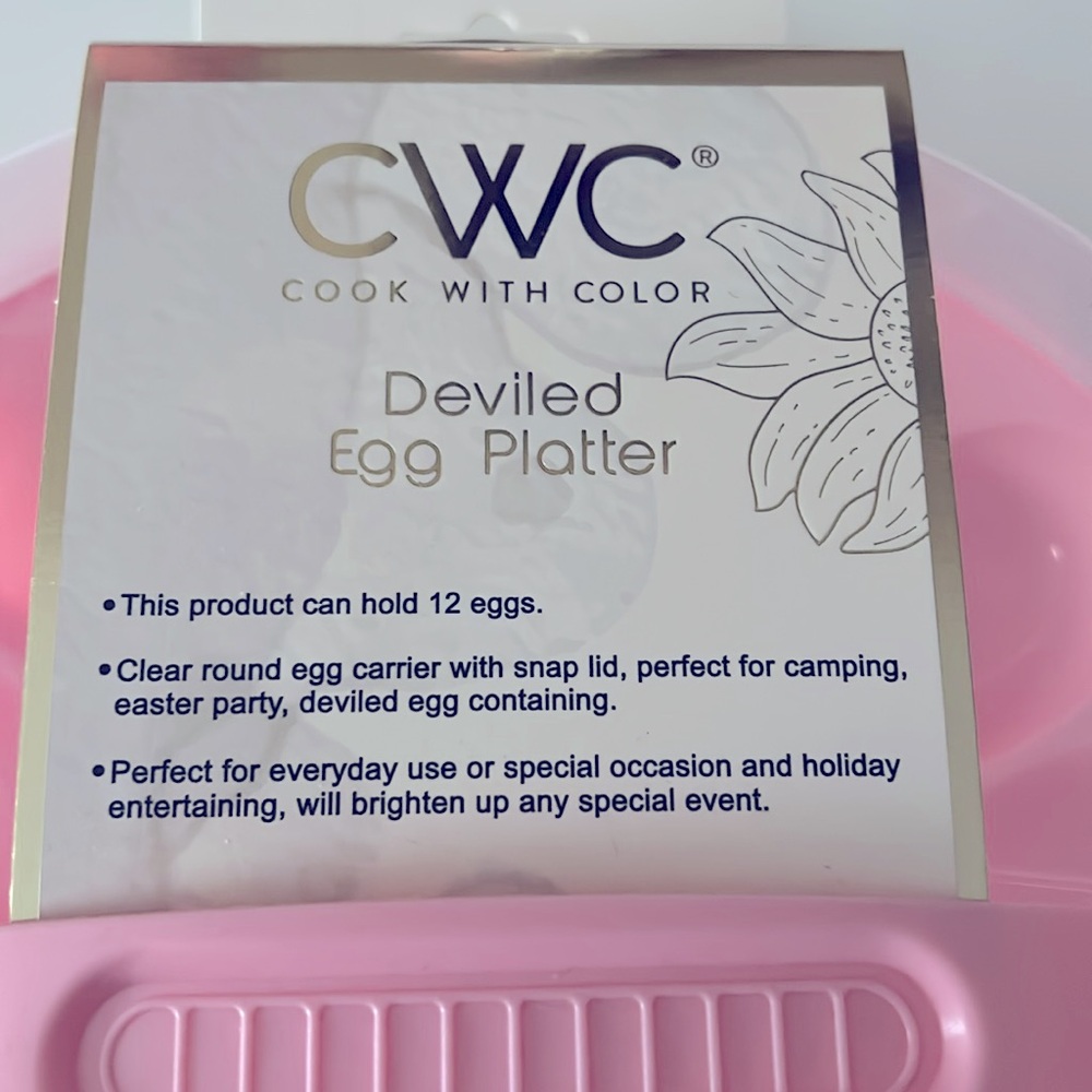 CWC pink deviled egg platter - Picture 3 of 5
